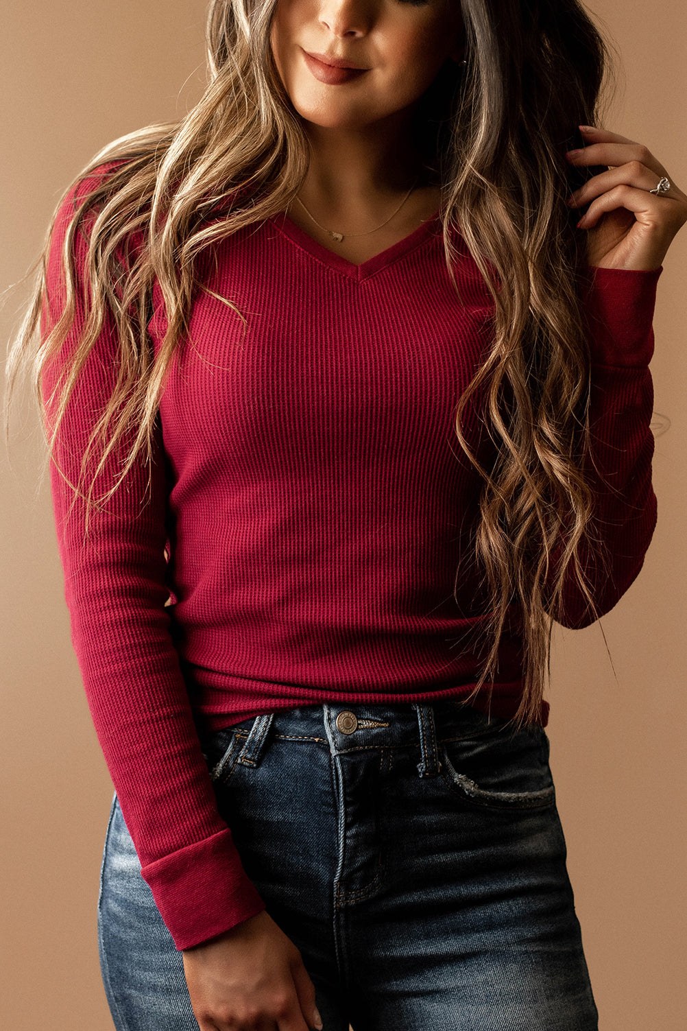 Marlow Pullover | Crimson - FINAL SALE