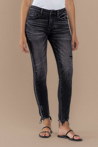 Drea Black Vintage Wash Skinny Jeans