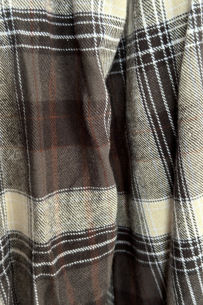 Wander With Me Plaid Flannel (Moody Khaki)