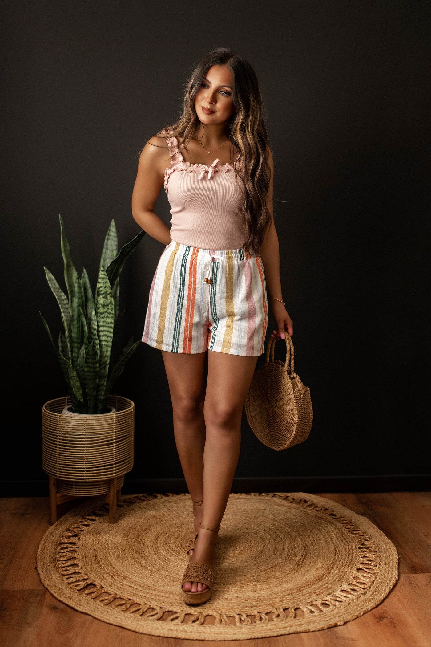 Sugarcloud Ruffle Strap Tank (Rose Pink) – Wild Summer Boutique