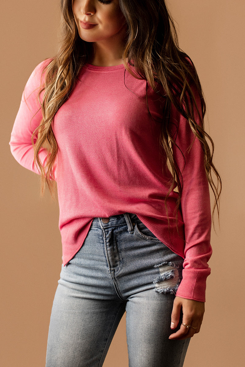 Love Is Alive Sweater (Flamingo Pink) | FINAL SALE