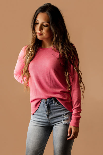 Love Is Alive Sweater (Flamingo Pink) | FINAL SALE