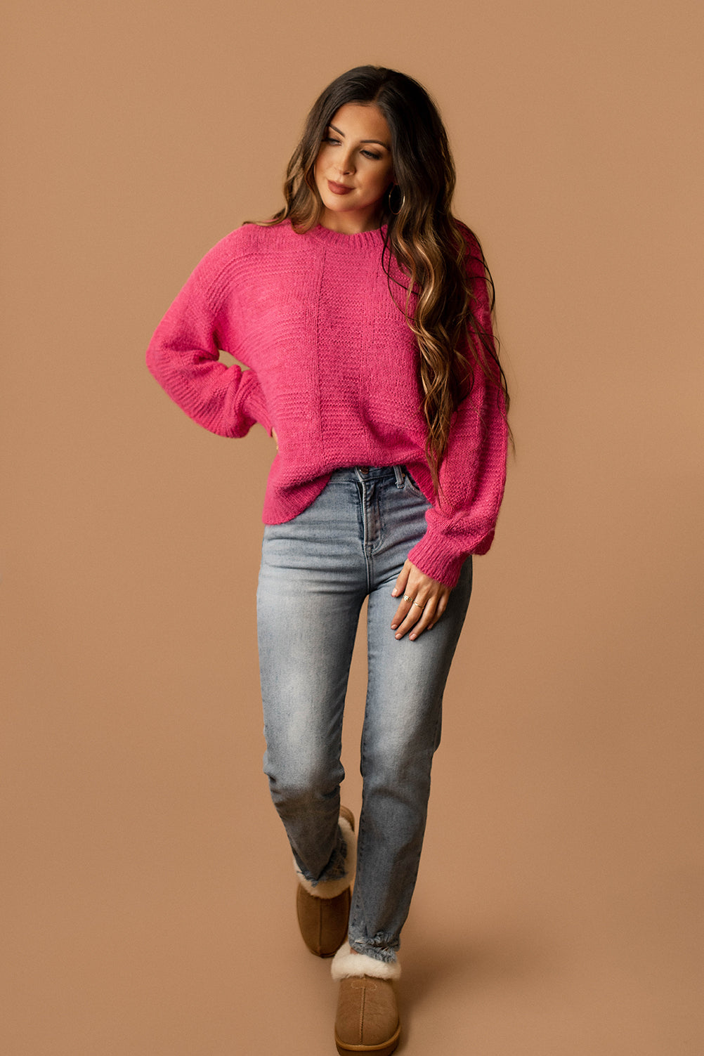 Sweetest Love Knit Sweater (Pink) | FINAL SALE