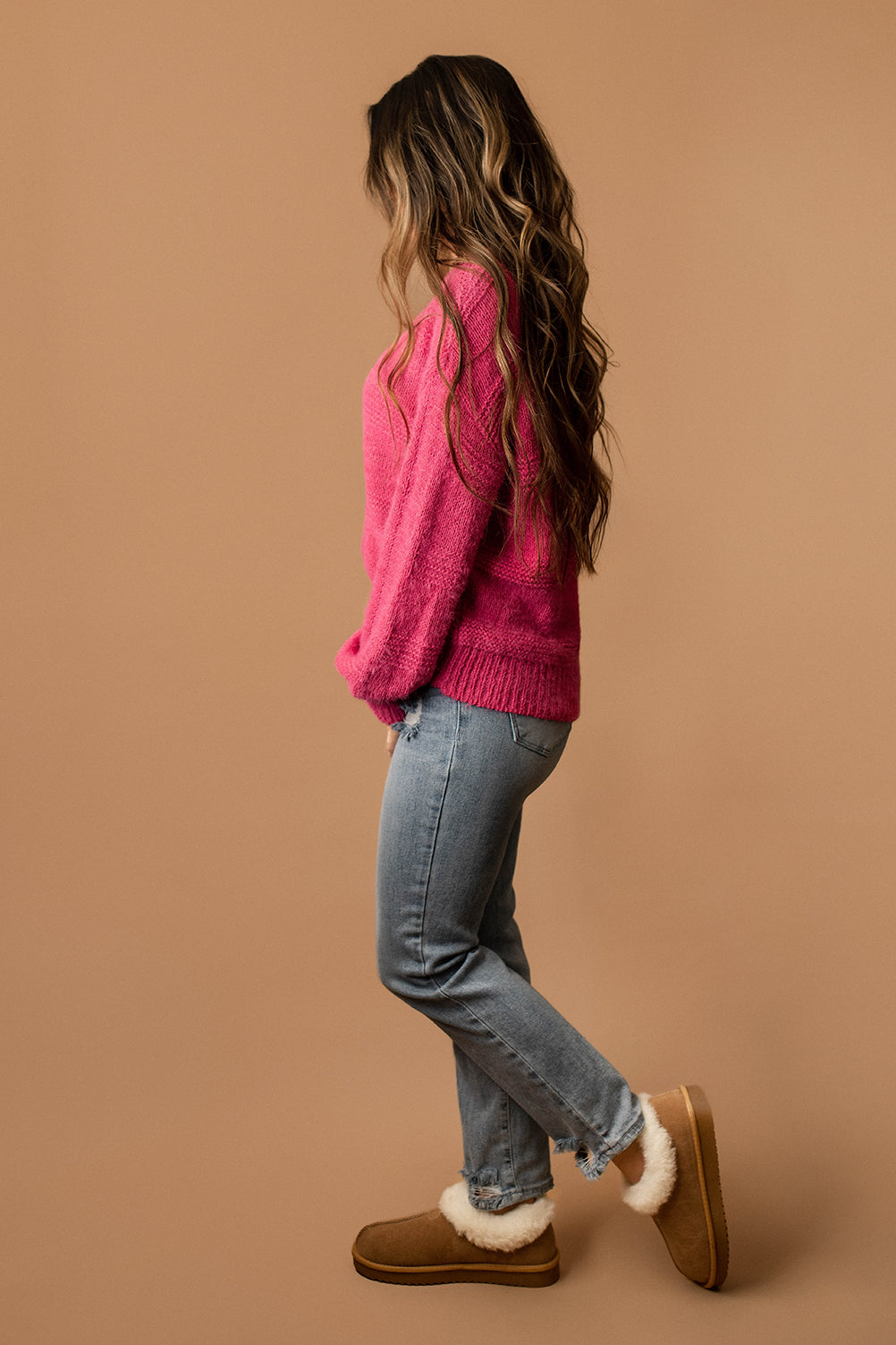 Sweetest Love Knit Sweater (Pink) | FINAL SALE