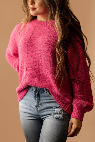 Sweetest Love Knit Sweater (Pink) | FINAL SALE