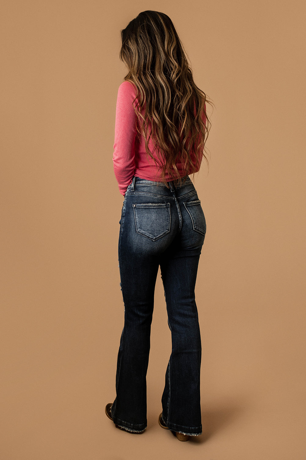 Reese Flare Jeans (Dark Wash - Petite) | FINAL SALE