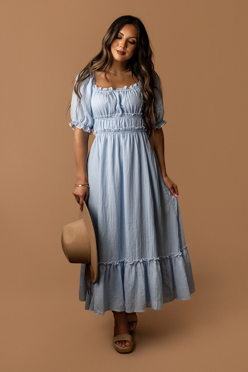 Perfect Mystery Maxi Dress (Sky Blue)