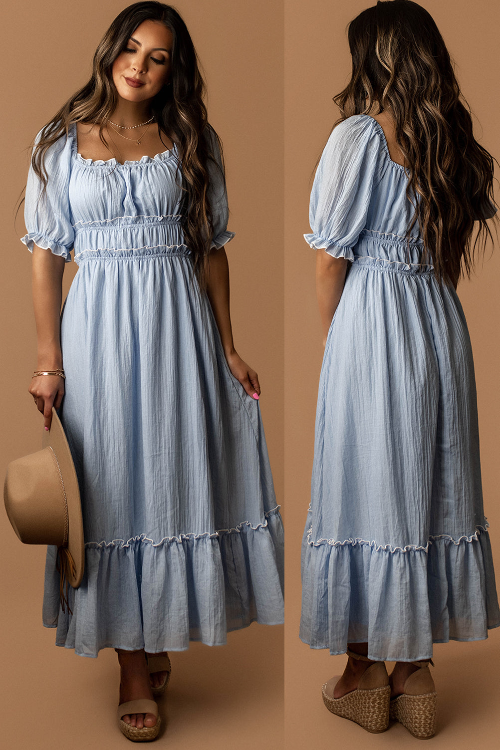 Perfect Mystery Maxi Dress (Sky Blue)