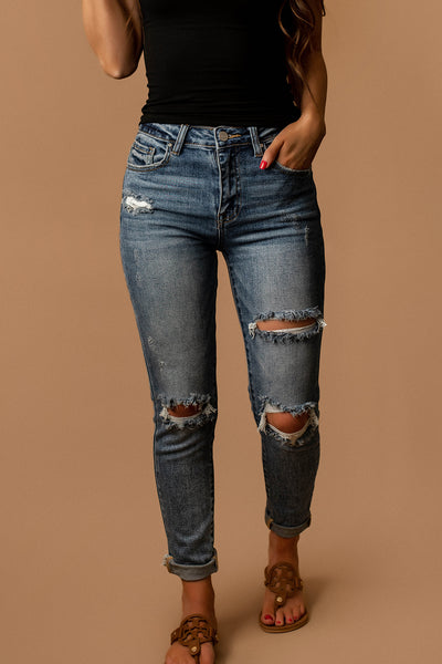 Gemma Distressed Skinny Jeans