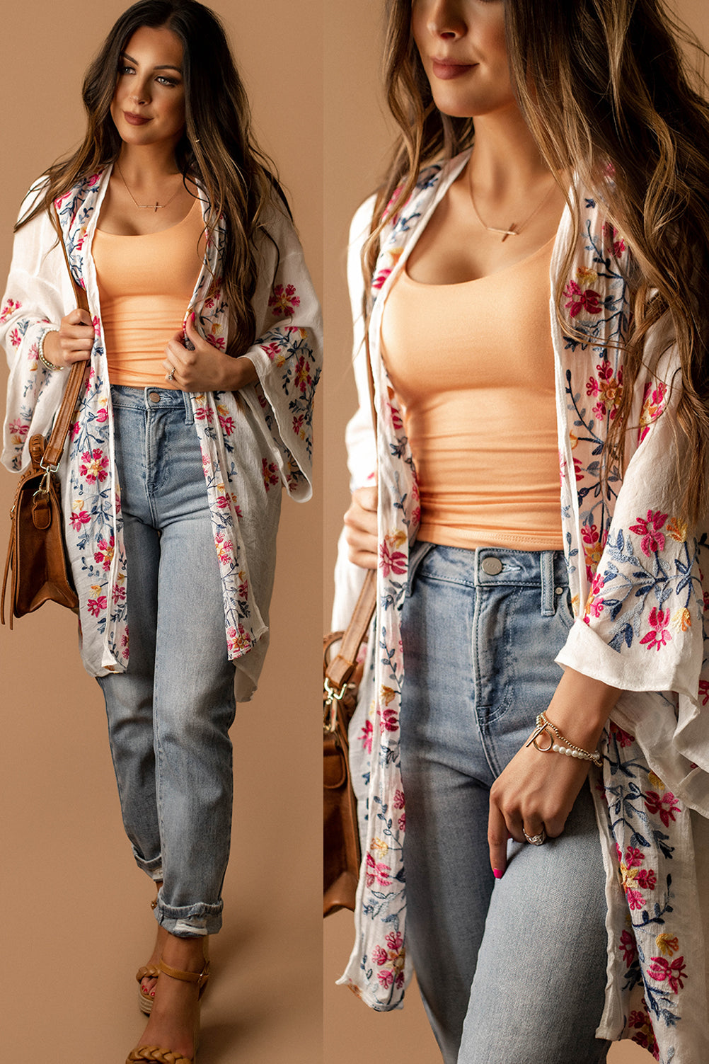 Fell For You Floral Kimono (White)