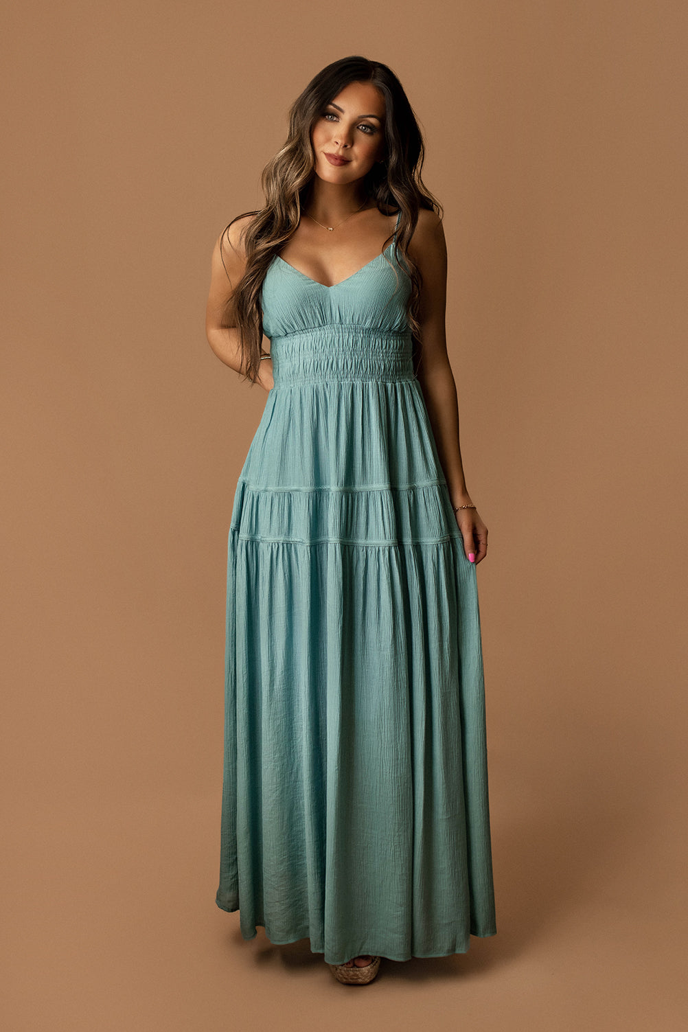 One More Sunset Maxi Dress (Khaki) Wild Summer Boutique One More Sunset Maxi Dress (Khaki) Wild Summer Boutique