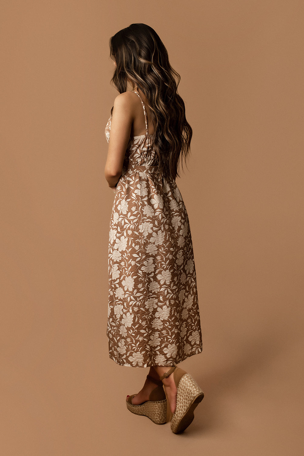Havana Floral Wrap Midi Dress (Mocha) | FINAL SALE  Wild Summer Boutique