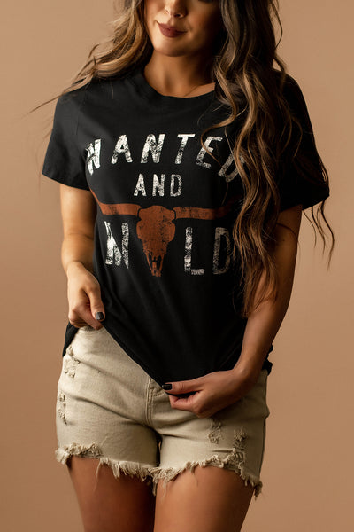 Wanted & Wild Graphic Tee (Black) | FINAL SALE