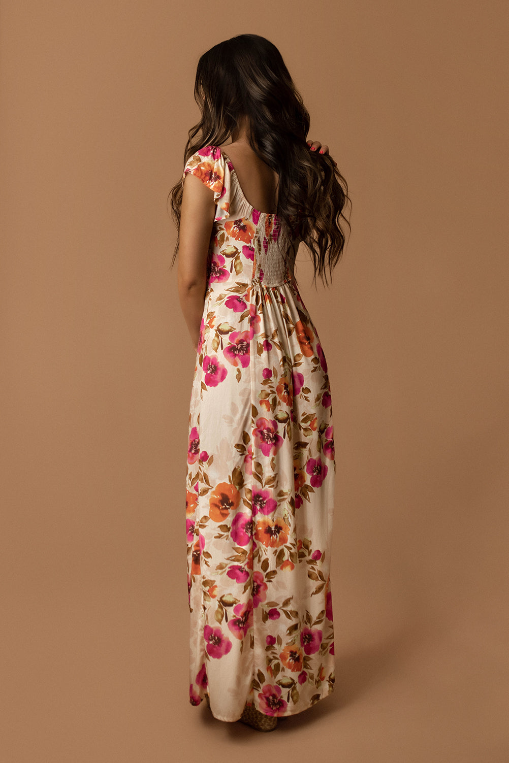 summer garden maxi dress Garden Romance Floral Maxi Dress (Natural / Orchid) – Wild Summer Boutique