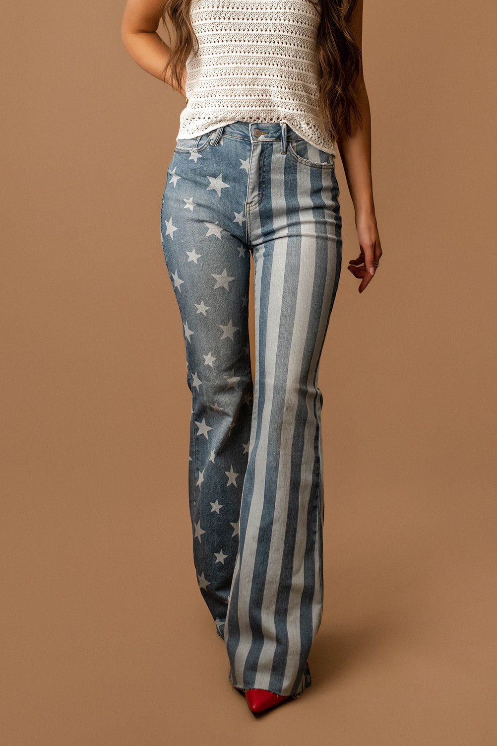 Stars & Stripes Flare Jeans | Judy Blue | FINAL SALE