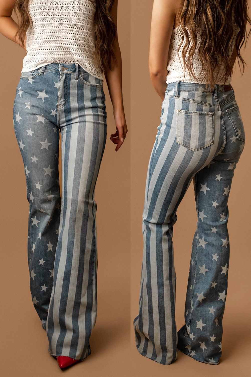 Stars & Stripes Flare Jeans | Judy Blue | FINAL SALE