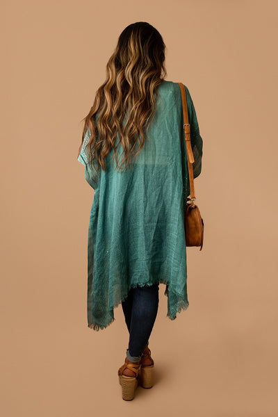 Shining With You Kimono (Teal)