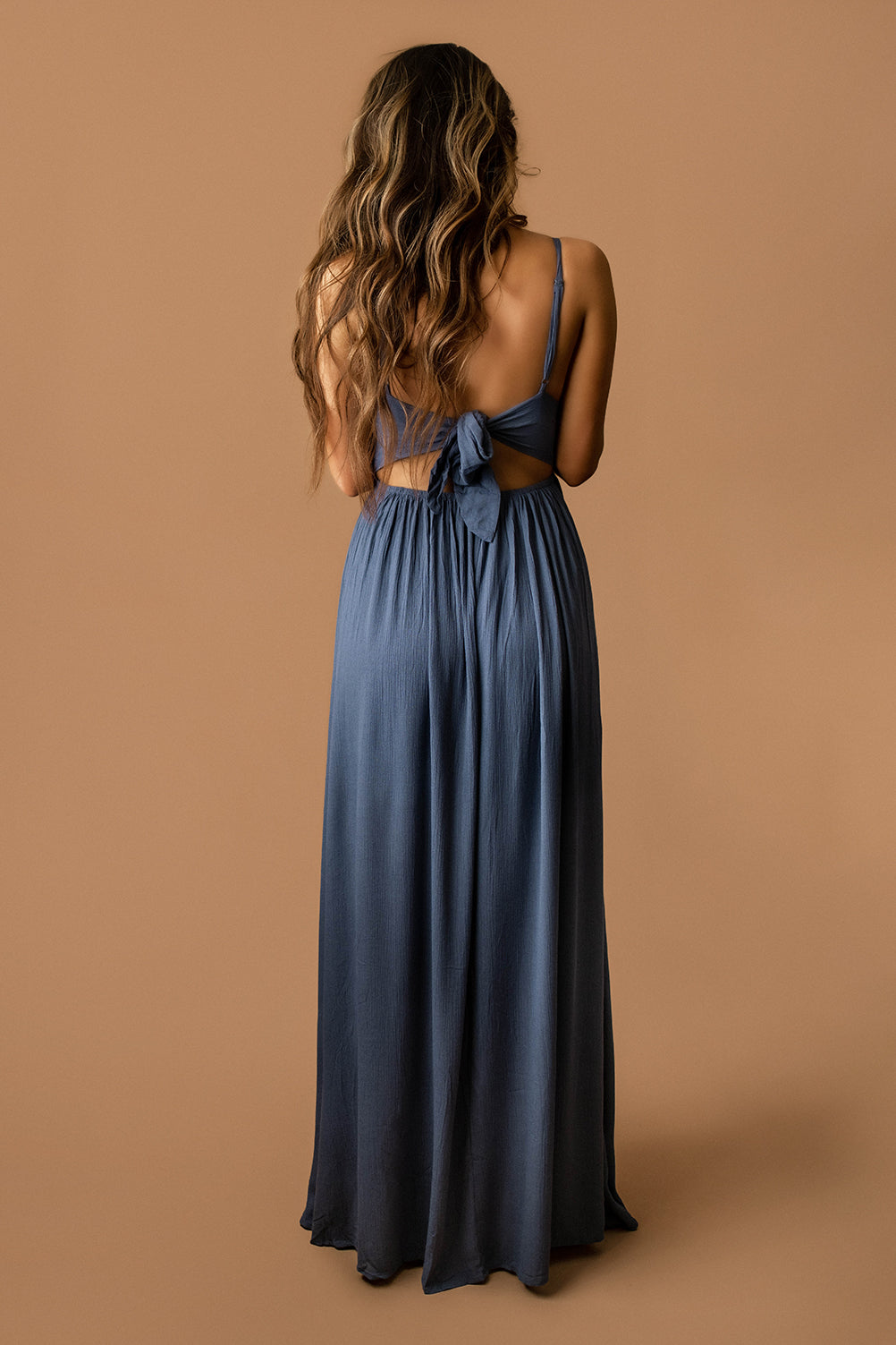 Can't Stay Here Maxi Dress (Navy Blue)