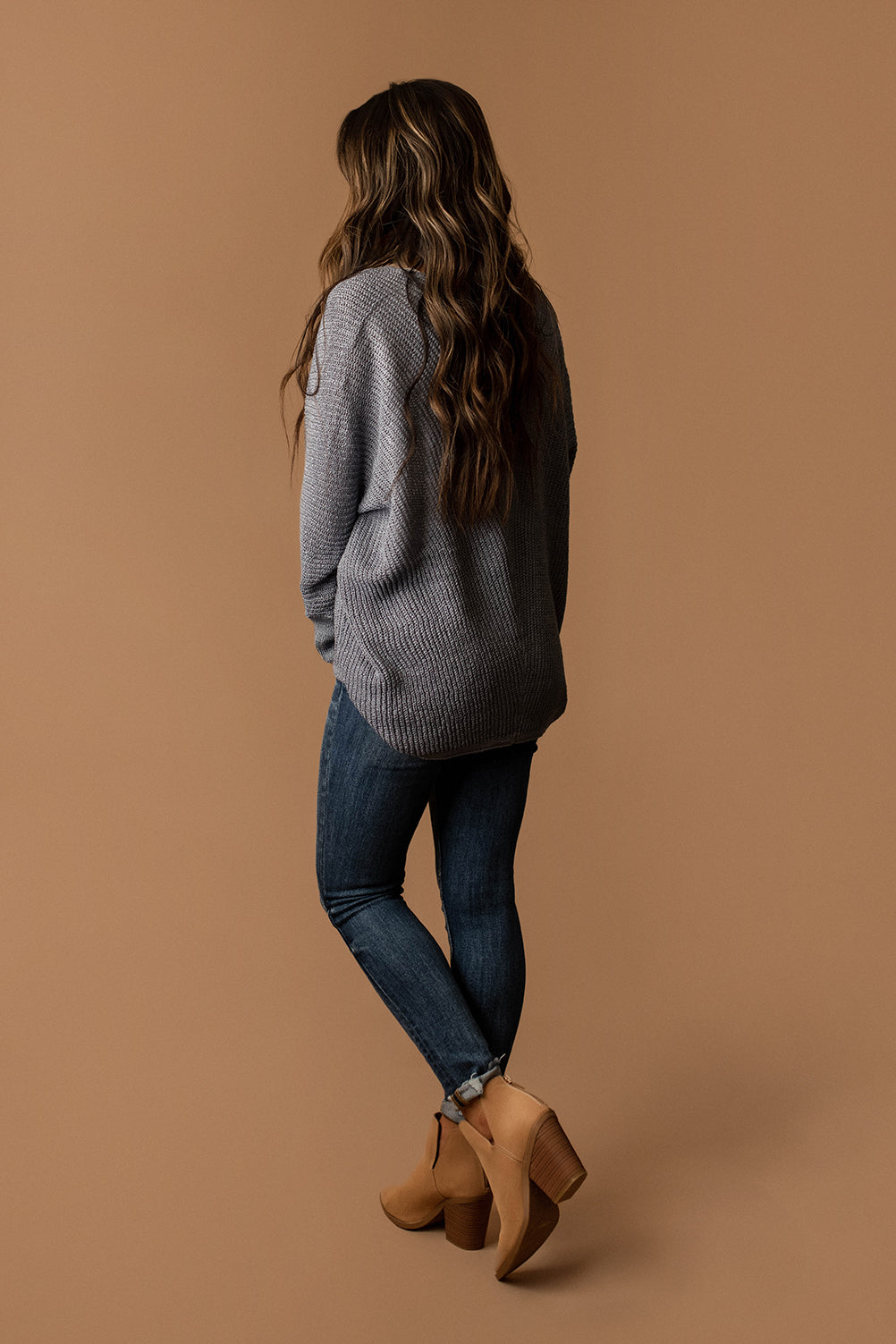 Every Now And Then Knit Cardigan (Denim)