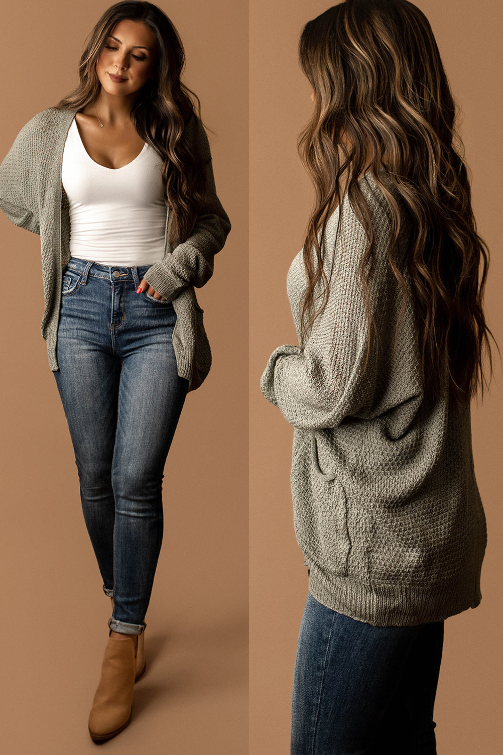 I Remember Knit Cardigan (Dusty Sage)