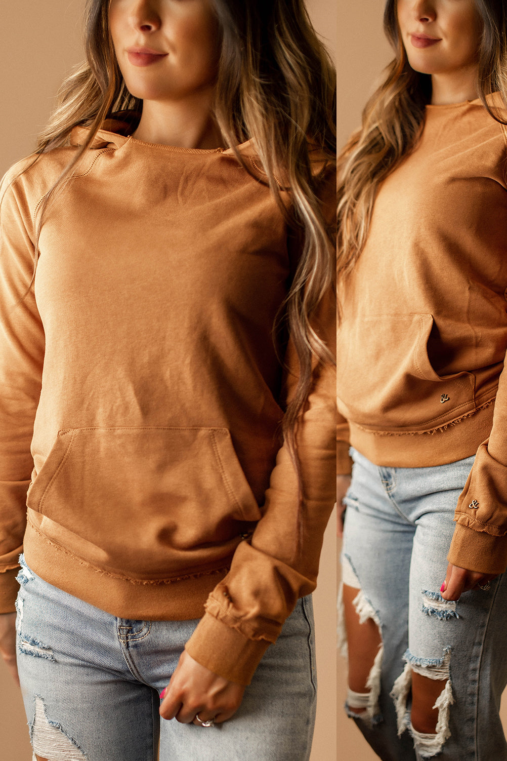 Ampersand Avenue Elevated Edge Sweatshirt (Maple) | FINAL SALE