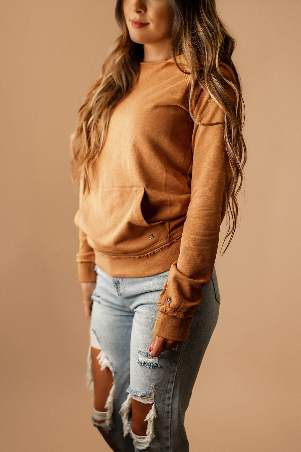 Ampersand Avenue Elevated Edge Sweatshirt (Maple) | FINAL SALE