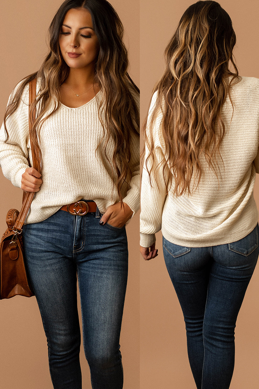 Missing Nothing Knit Sweater (Taupe)