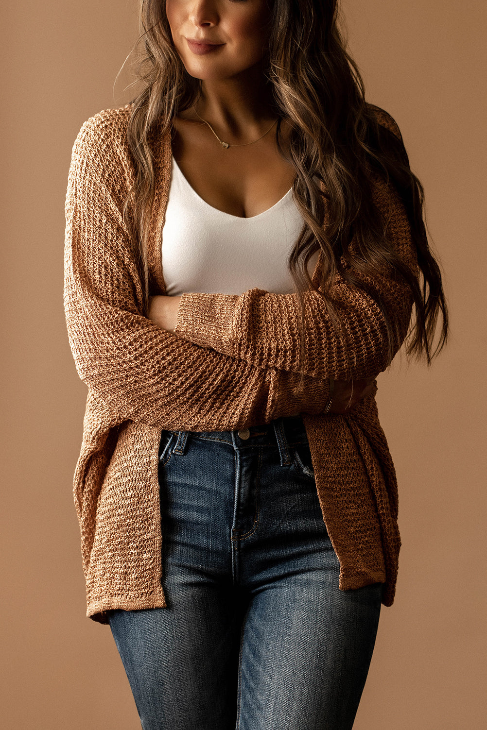 Change My Mind Knit Cardigan (Pumpkin / Hazelnut)