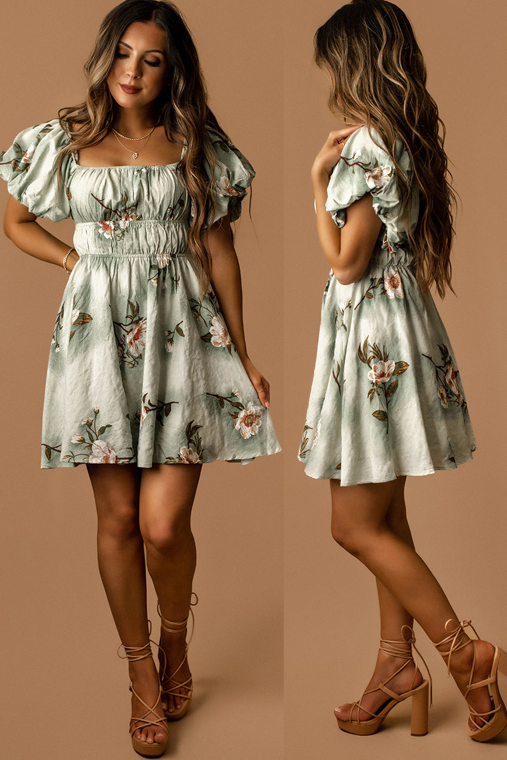 I'm Gunna Love You Floral Sun Dress (Sage) | FINAL SALE