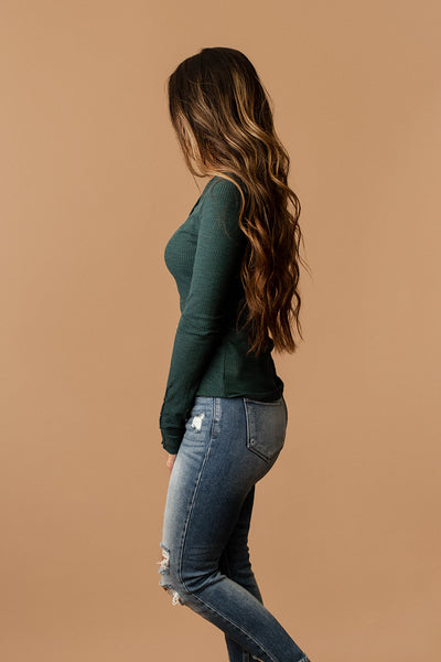 Back In My Life Ribbed Henley (Oatmeal / Blush) | FINAL SALE