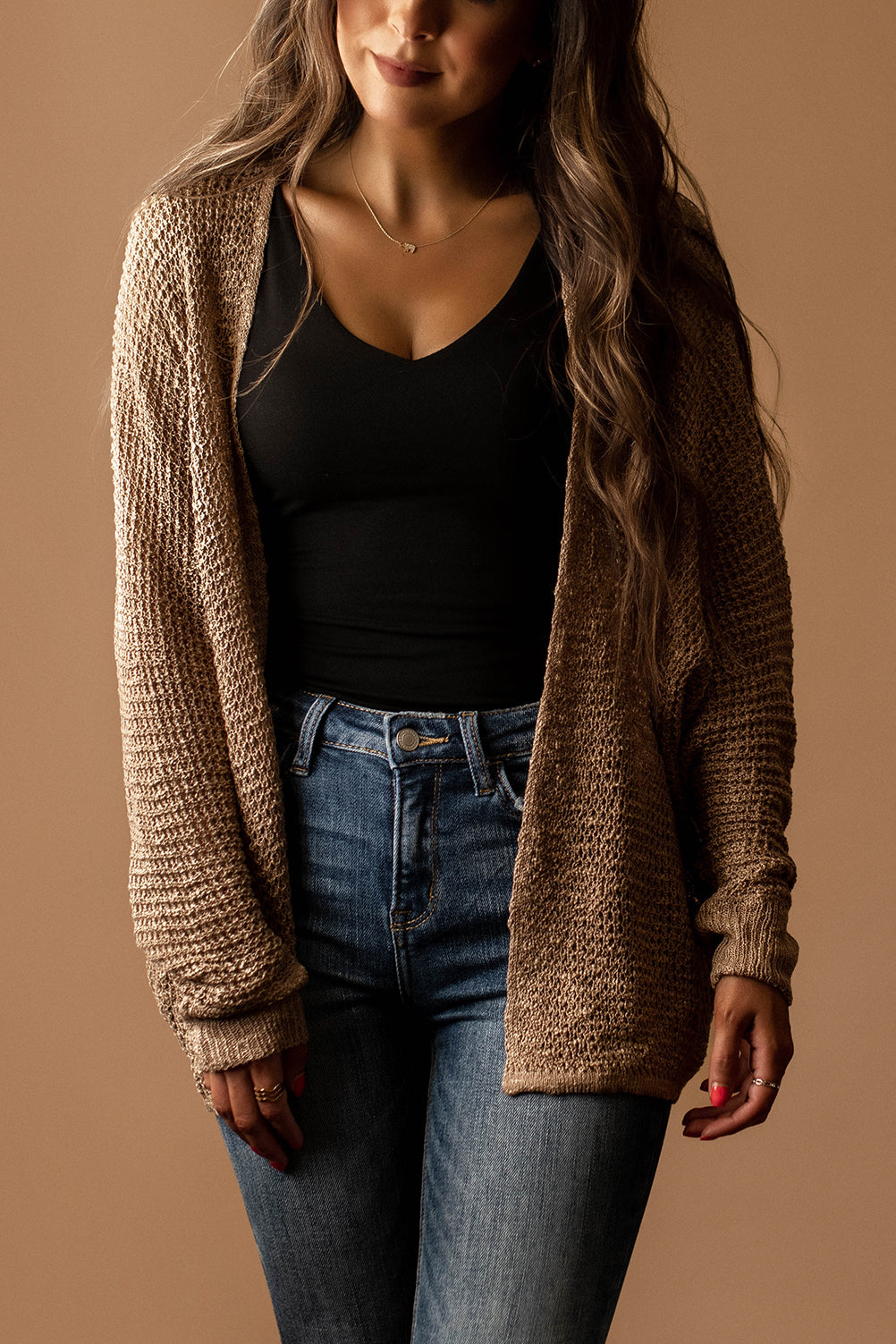 Change My Mind Knit Cardigan (Pumpkin / Hazelnut)
