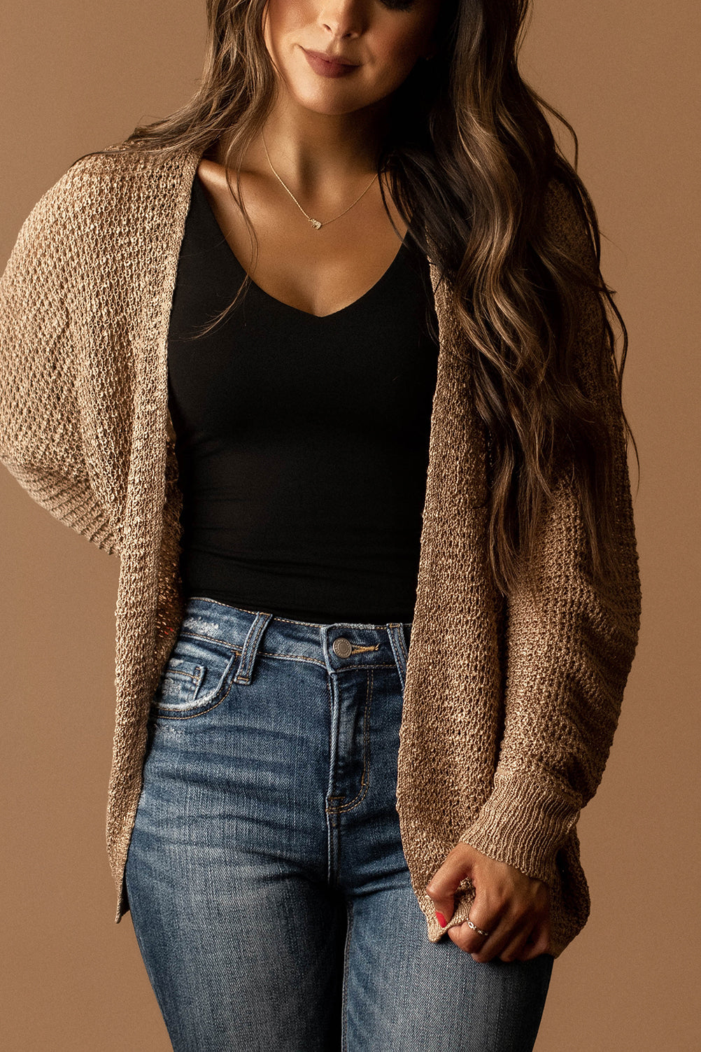 Change My Mind Knit Cardigan (Pumpkin / Hazelnut)