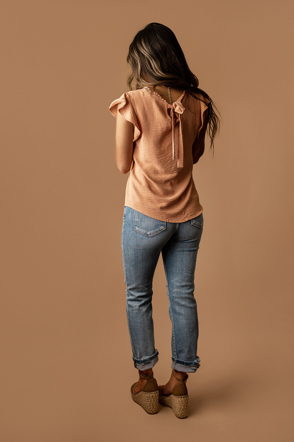 Worth The Wait Short Sleeve Blouse (Sienna)