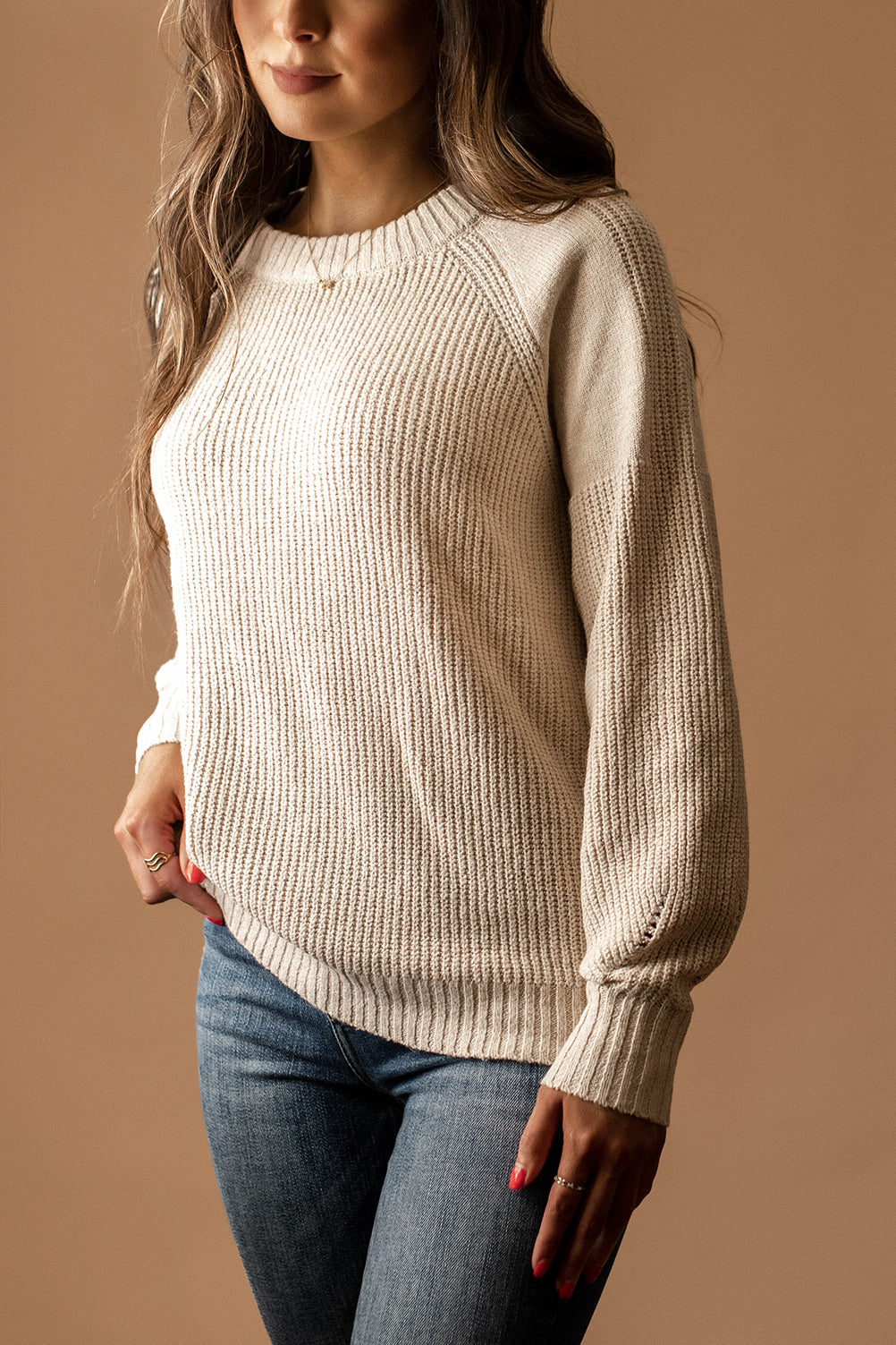I've Known Better Knit Sweater (Almond)