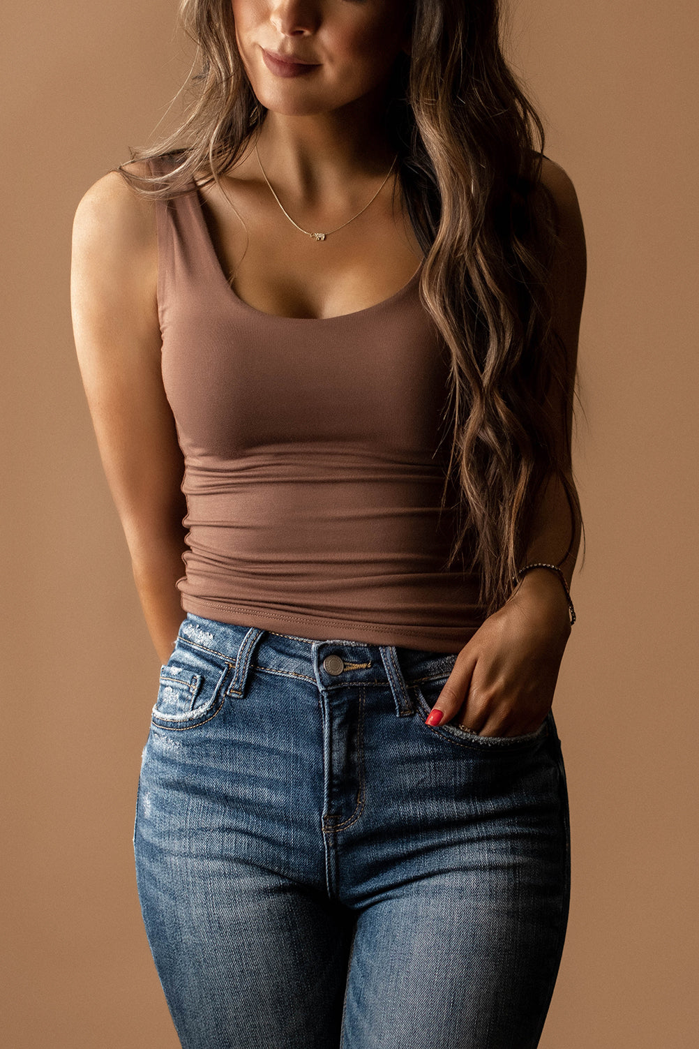 Dream Double Layered Tank (Milk Chocolate)