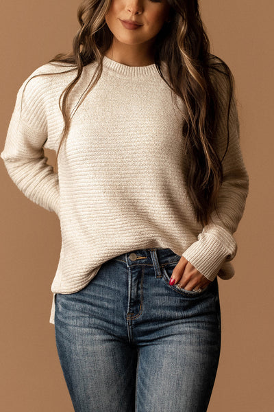 Wherever You Are Knit Sweater (Almond)
