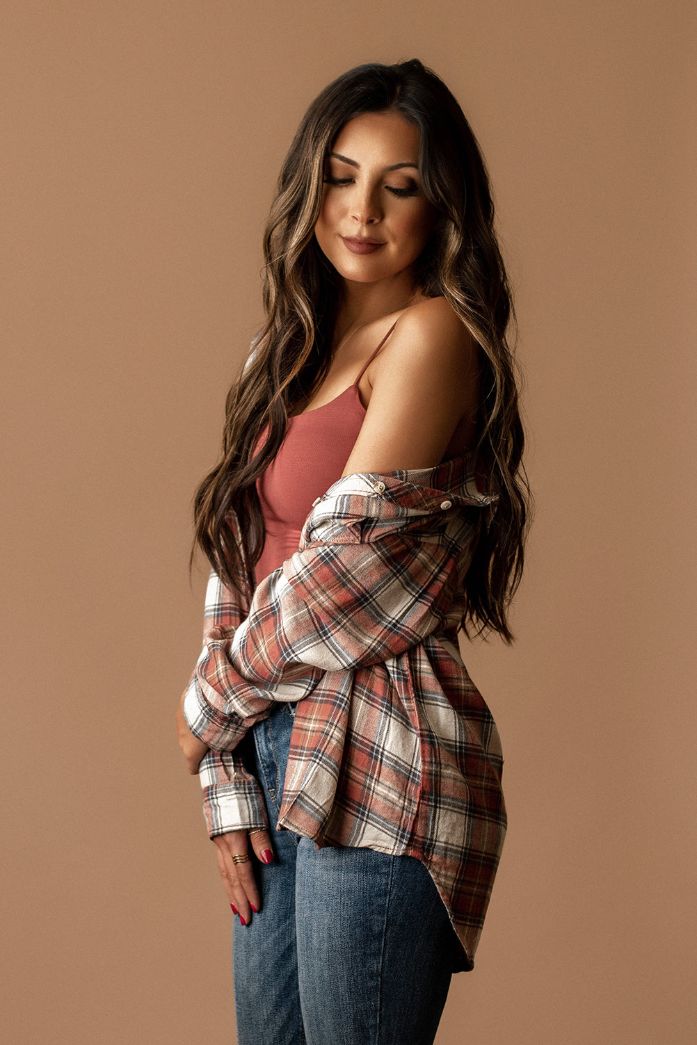 Home To You Plaid Flannel (Rosewood)