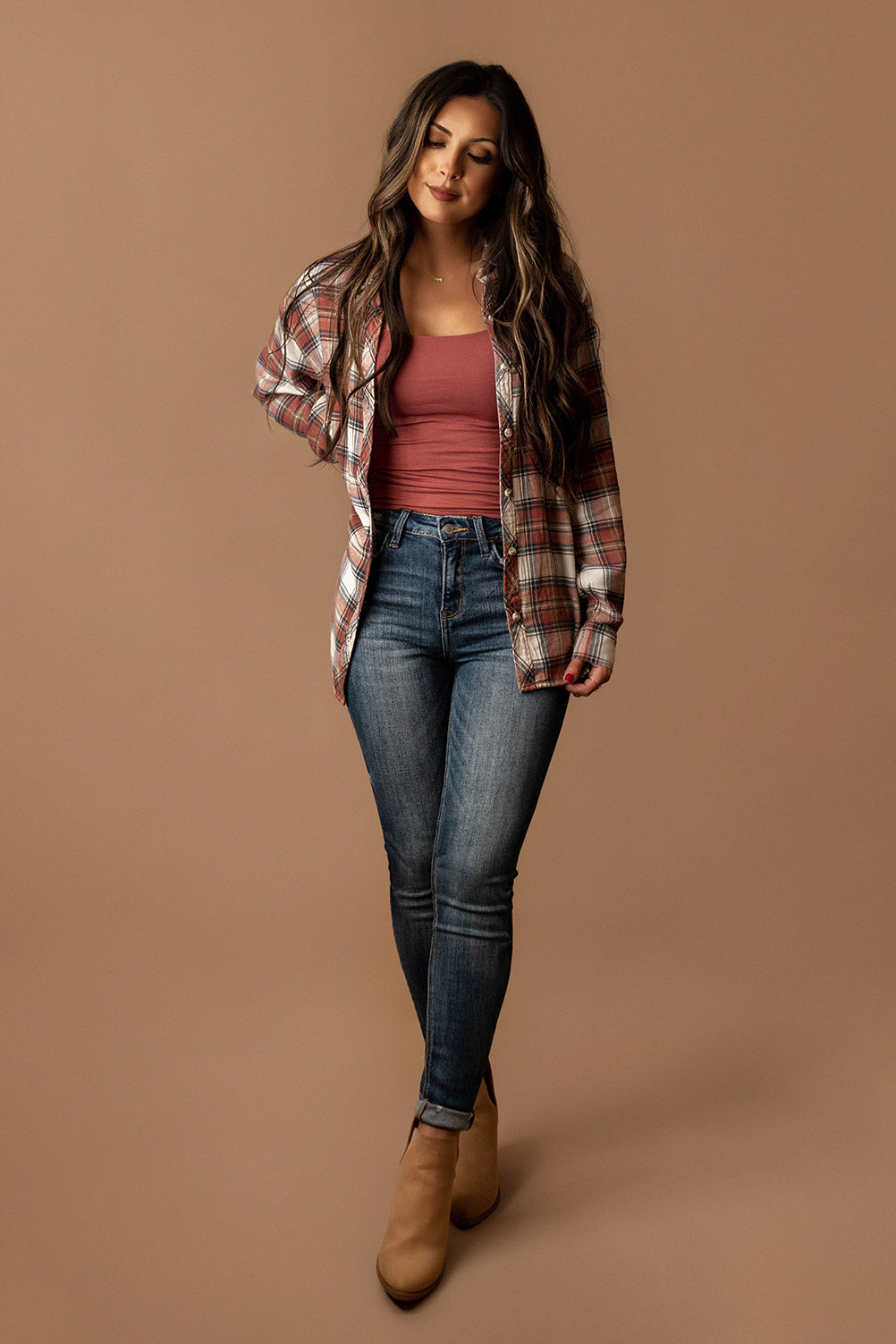 Home To You Plaid Flannel (Rosewood)