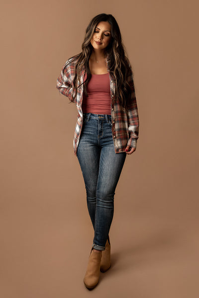Home To You Plaid Flannel (Rosewood)