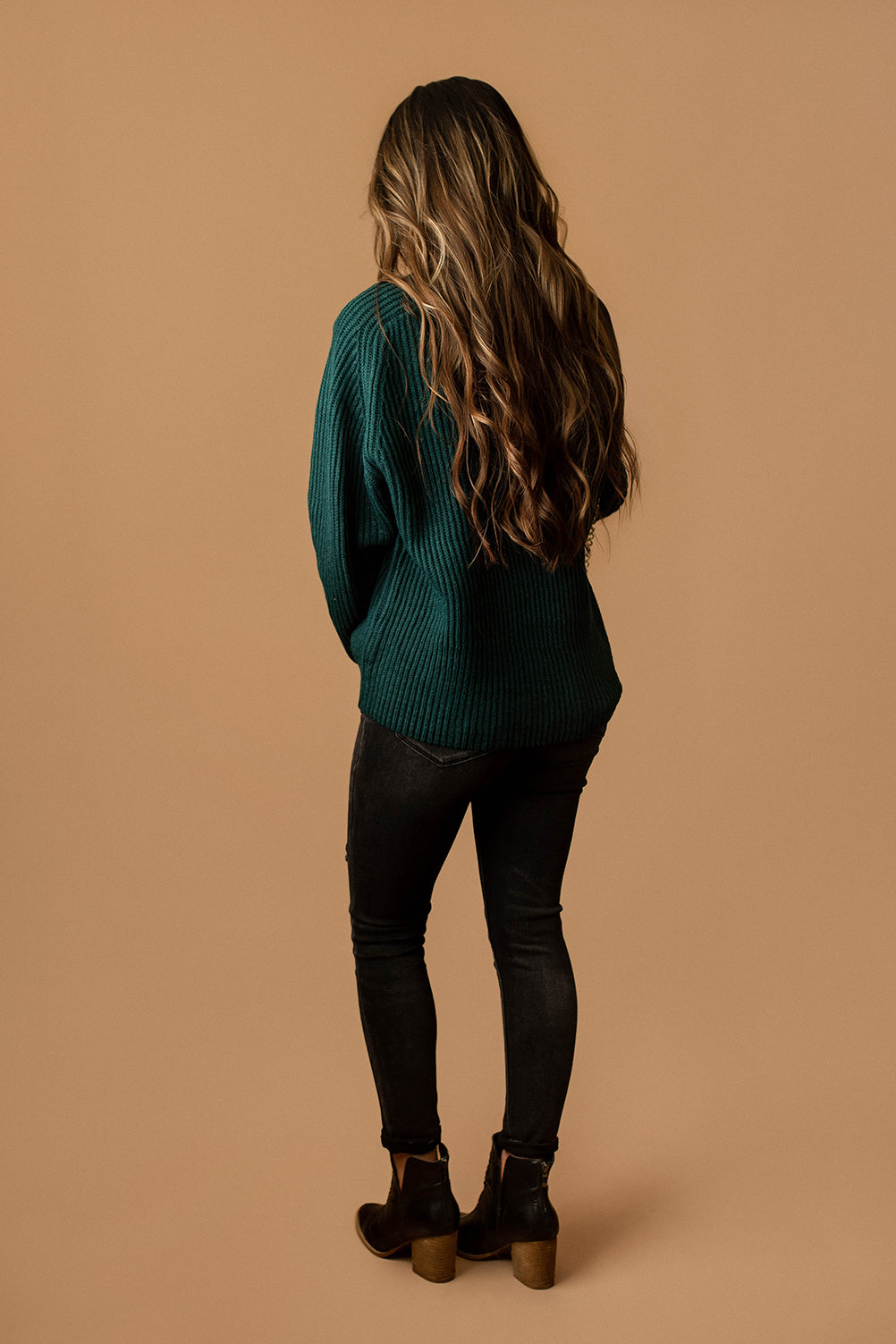 All The Good Ones Knit Sweater (Dark Teal)