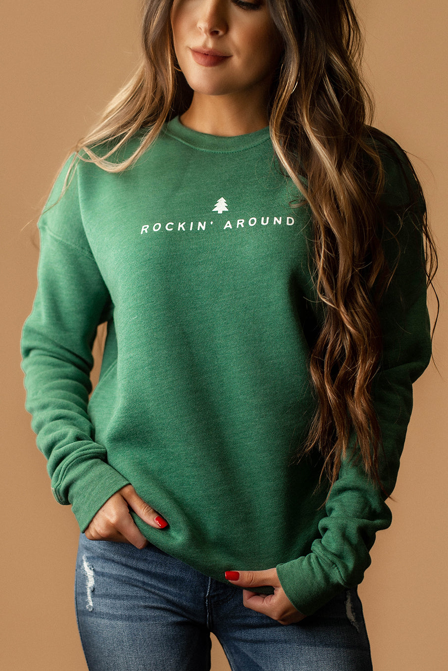 Merry Everything Fleece Pullover (Sage) | FINAL SALE