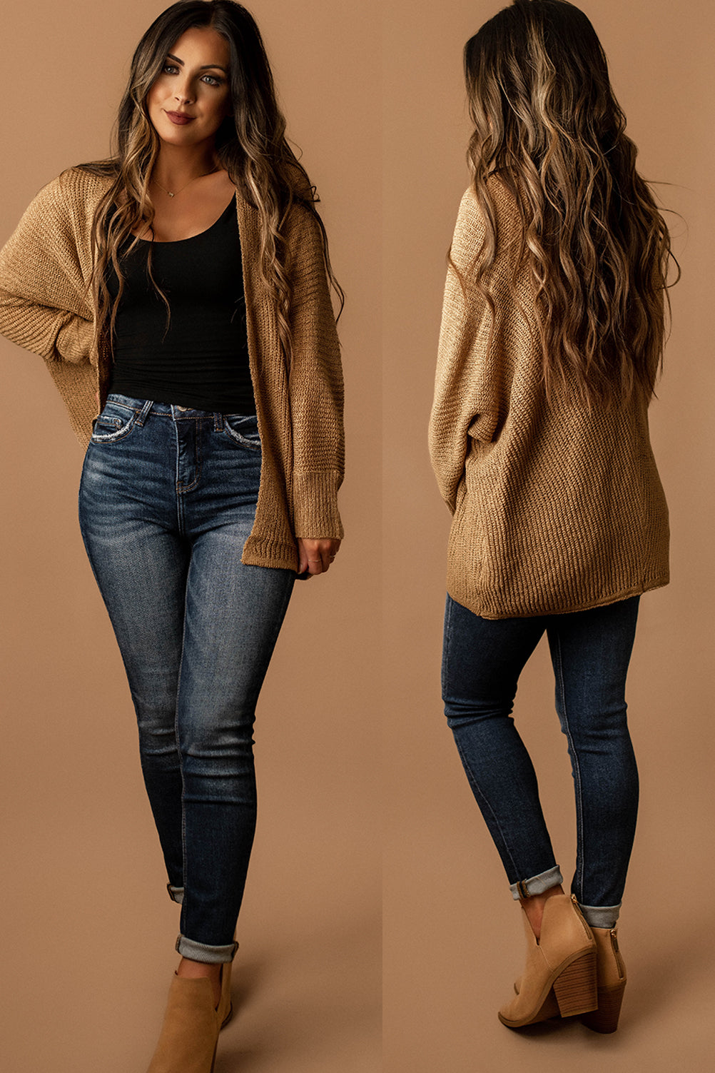 Every Now And Then Knit Cardigan (Camel) | FINAL SALE