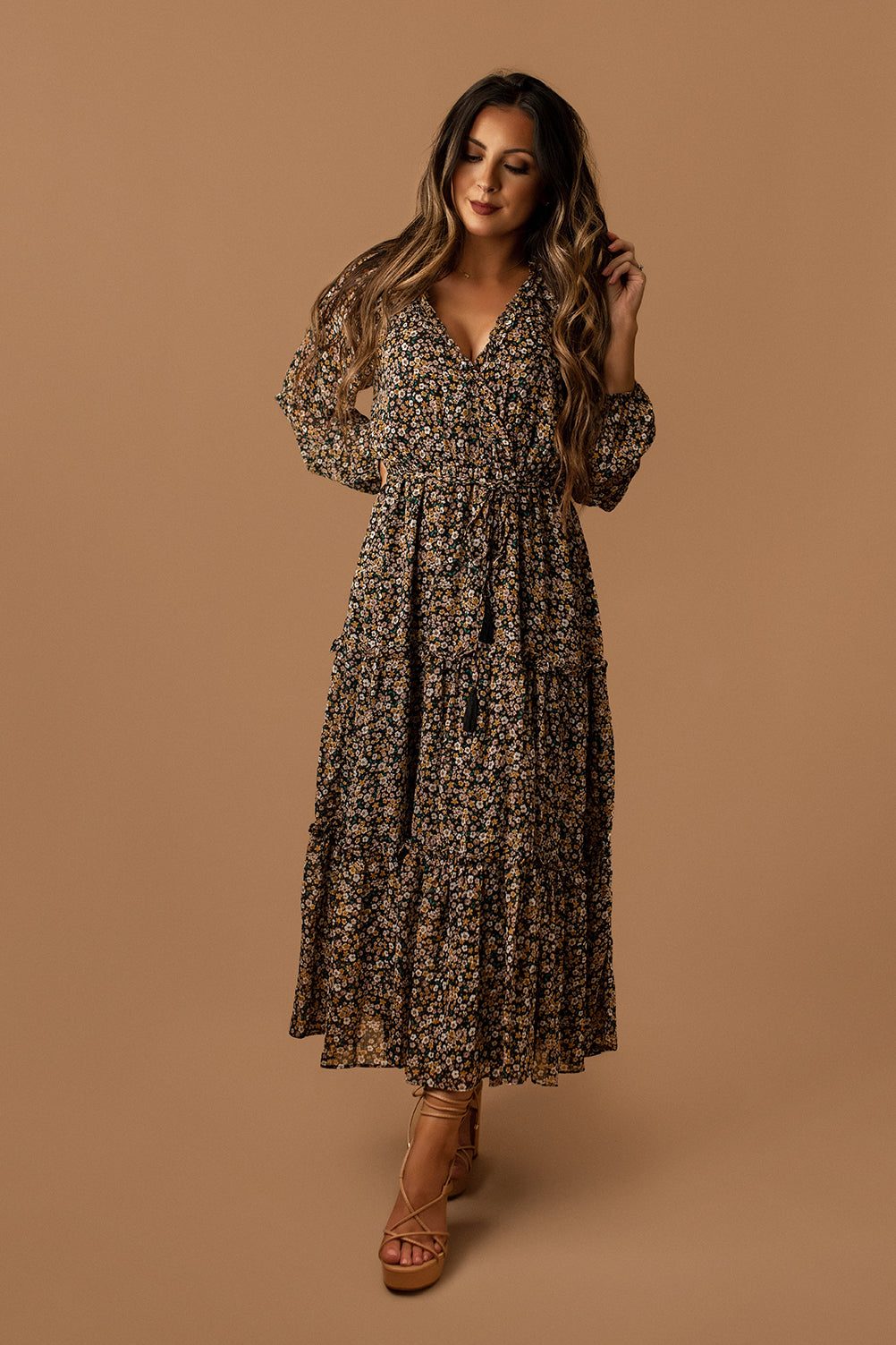 Remembering Somebody Floral Maxi Dress (Black / Multi) – Wild