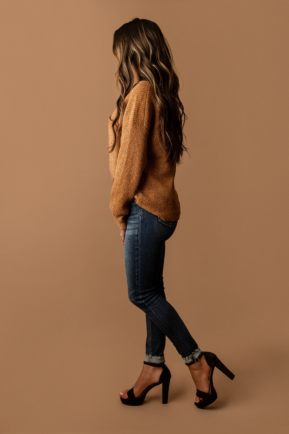 Sunday Morning Knit Sweater (Camel)