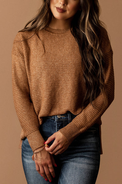 Wherever You Are Knit Sweater (Camel)
