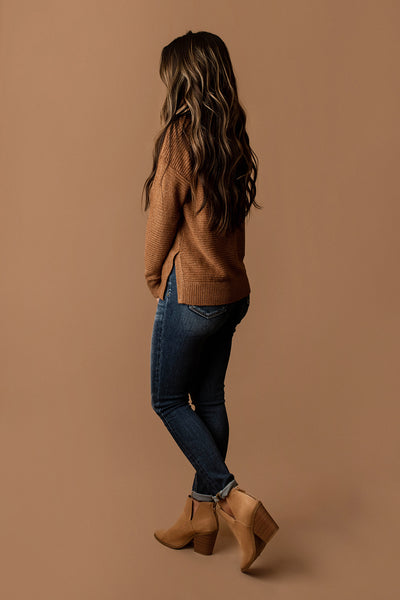 Wherever You Are Knit Sweater (Camel)