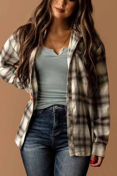 Slow Down Plaid Flannel (Jade)