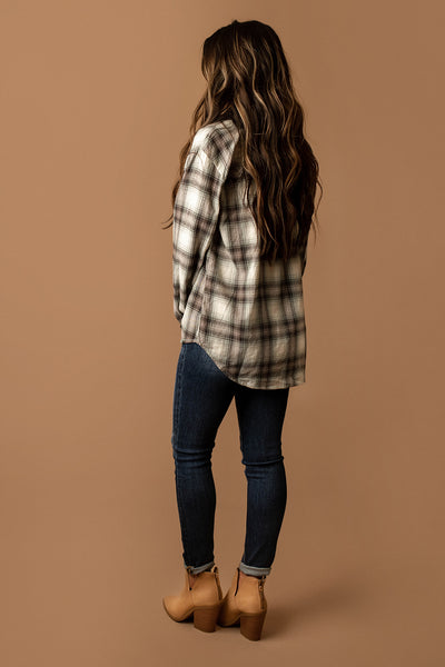 Slow Down Plaid Flannel (Jade)