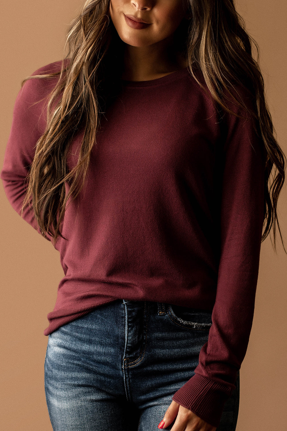 Love Is Alive Sweater (Merlot)