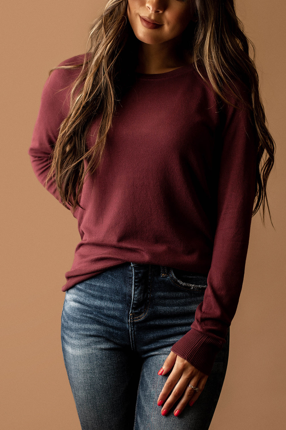 Love Is Alive Sweater (Merlot)